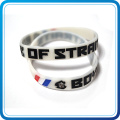 3D Design Rubber Silicone Wristband with Printing Logo